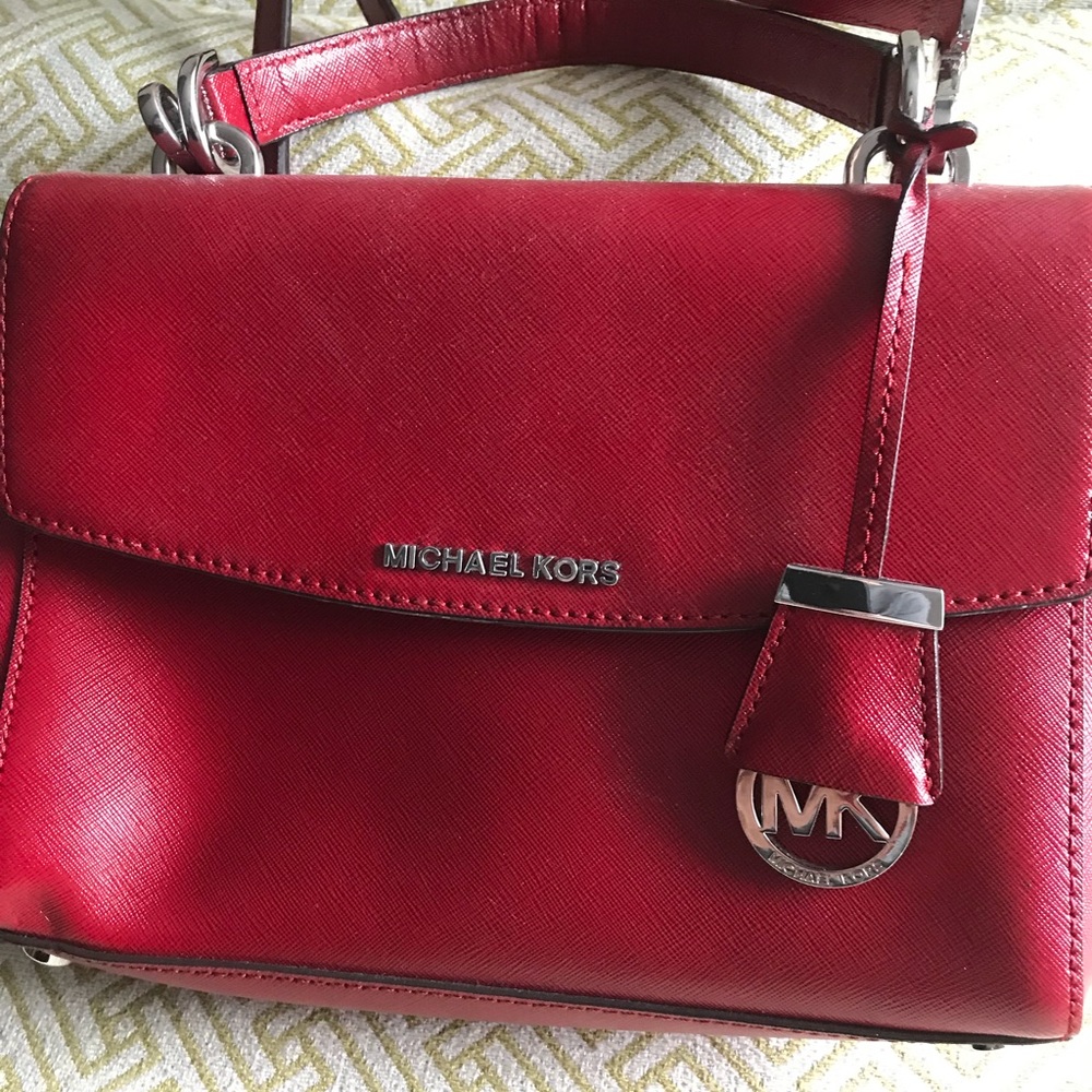 Michael Kors AVA saffiano leather satchel